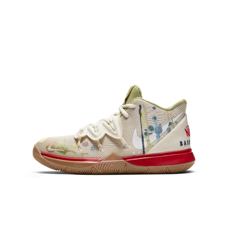 Nike Kyrie 5 Bandulu (GS) Light Bone/Green-Red (CQ4326-100)