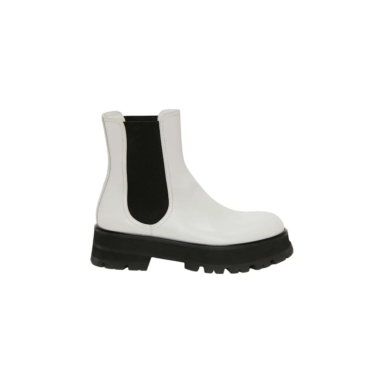 Alexander McQueen Rave Chelsea Boot White Black (700077WIC629360)