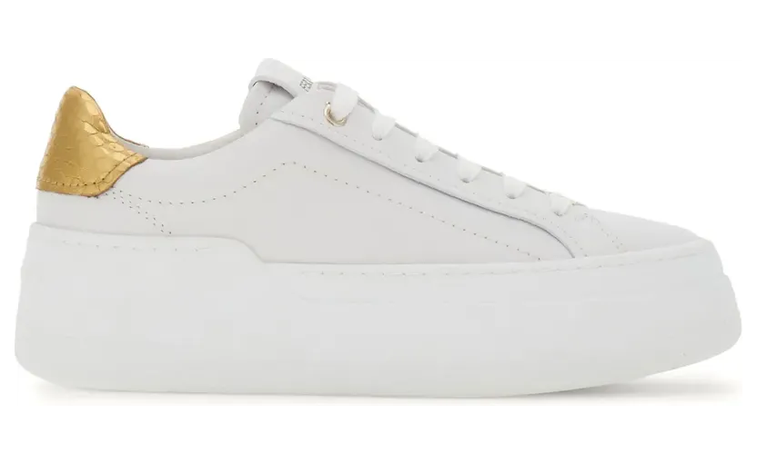 Ferragamo Wedge-Sneakers mit Plateau – Weiß (769352)