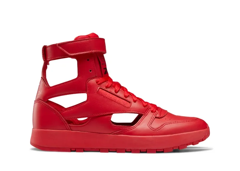 Reebok Maison Margiela Classic Leather Tabi High Shoes Vector Red / Cloud White / Black (GW5288)
