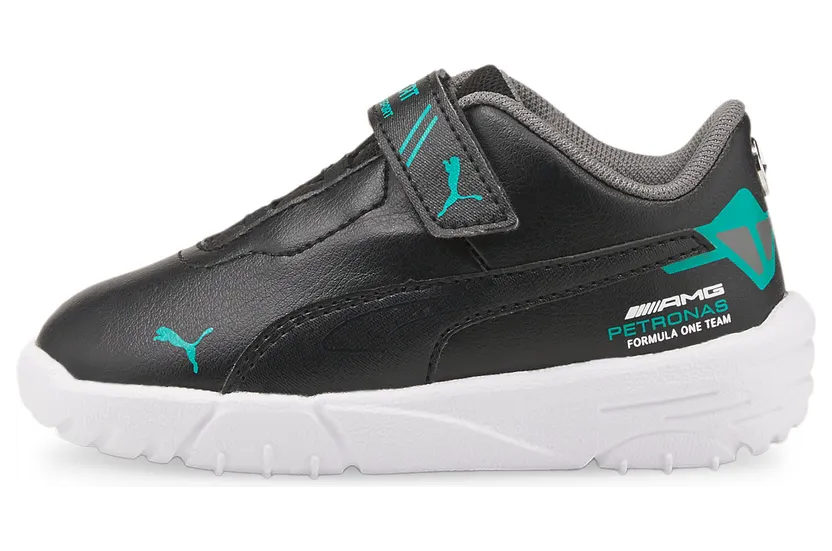 Puma Mercedes F1 Drift Cat Delta motorsportschoenen baby’s Zwart/Groen (306922-04)