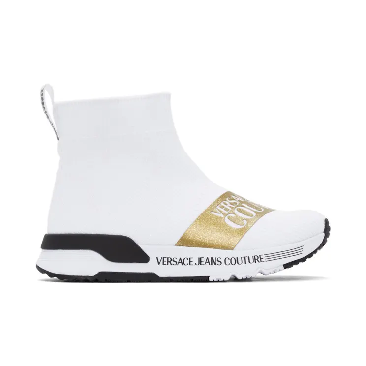 Versace Jeans Couture White Dynamo Institutional Logo Sneakers (EE0VWASA7E71935)