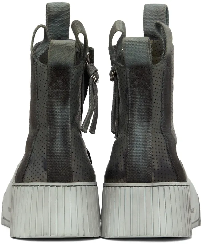 Boris Bidjan Saberi Grey Bamba 3.1 High Top Sneakers (303-SS2200B3000000SM-0049)