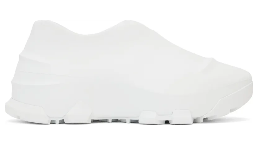 Givenchy White Monumental Mallow Low-Top Sneakers (BHZ013H1A6100)
