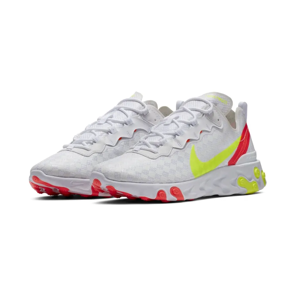 Nike React Element 55 White Crimson Volt (CJ0782-100)