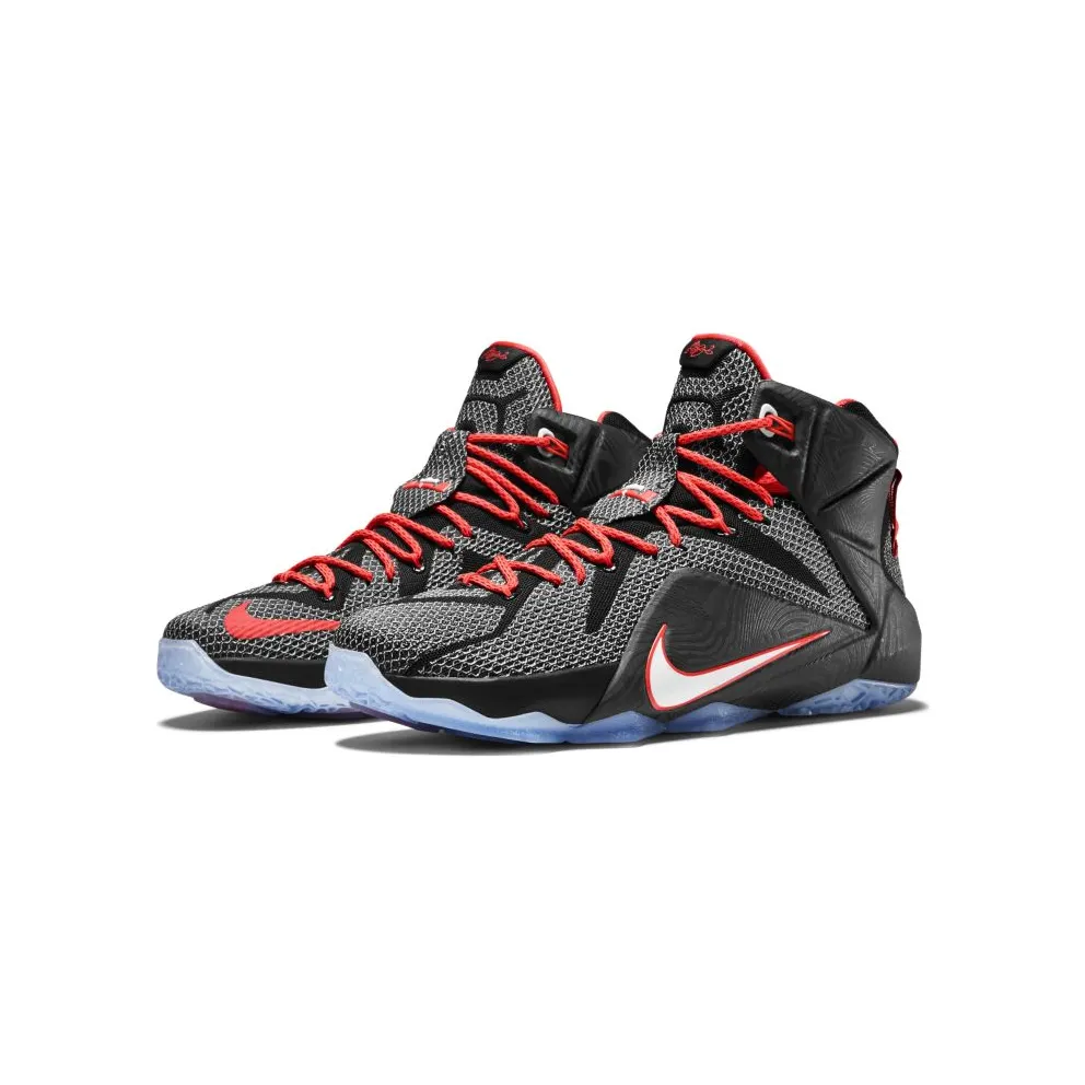 Nike LeBron 12 Court Vision Black/White-Bright Crimson (684593-016)