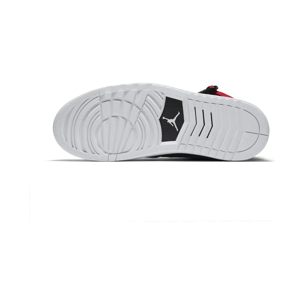Jordan 1 Moto Black Black/Black-Gym Red (AT3146-001)