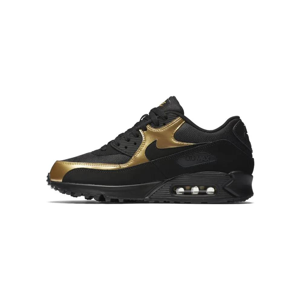 Nike Air Max 90 Ultra Essential Black/Black-Metallic Gold (537384-058)