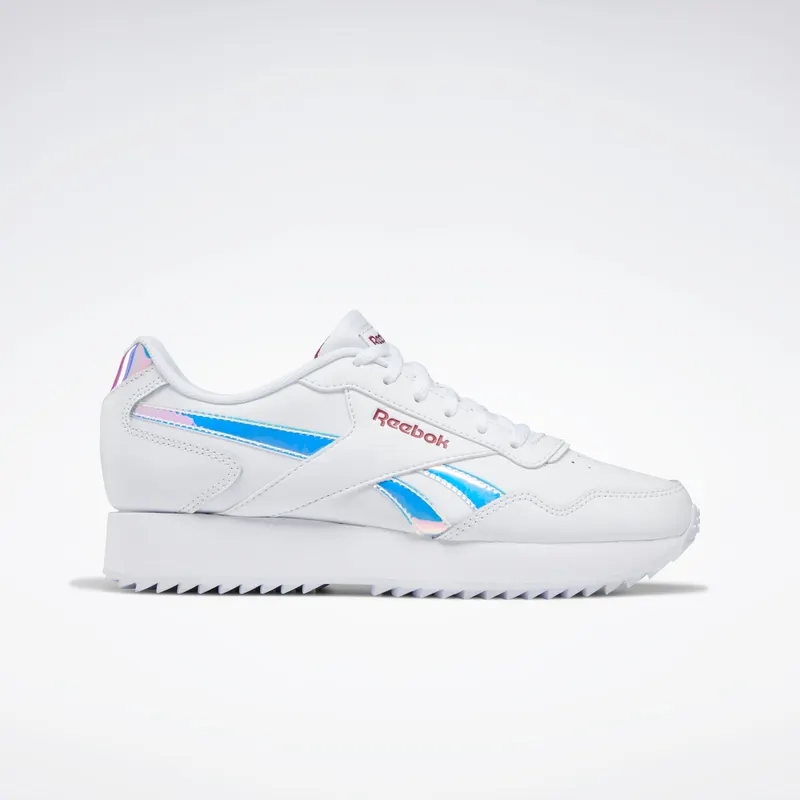 Reebok Royal Glide Ripple Double Schoenen Cloud White / Punch Berry / Cloud White