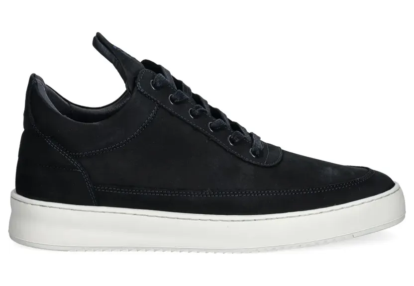 Filling Pieces Low Top Ripple Nubuck Navy