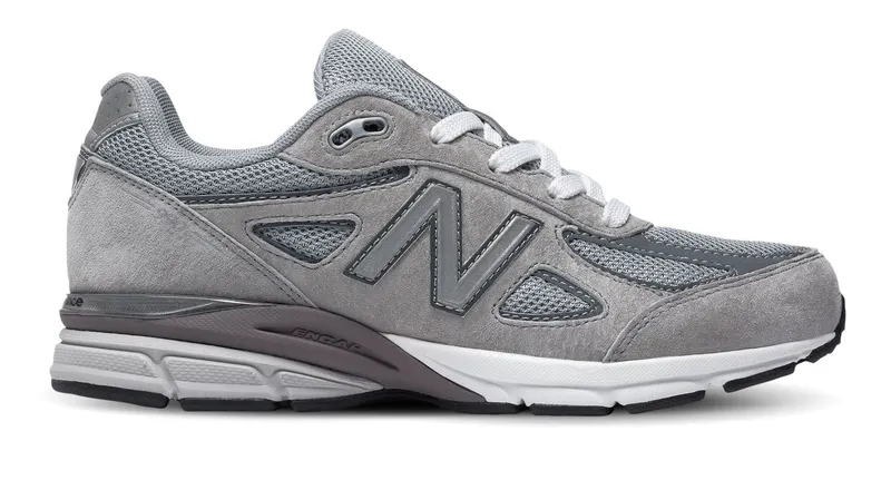 New Balance 990v4 Grey (GS) Grey/Grey (KJ990GLG)