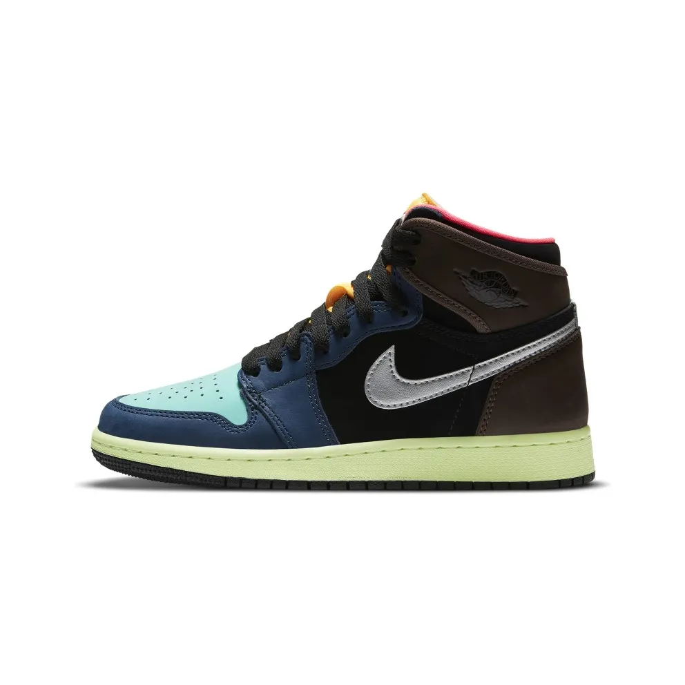 Jordan 1 Retro High Tokyo Bio Hack (GS) Baroque Brown/Black-Laser Orange-Racer Pink (575441-201)