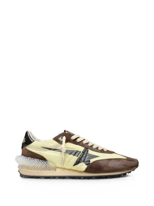 Golden Goose Marathon aus Nylon mit Stern und Wildledereinsätzen – Green (GMF00684F008623)