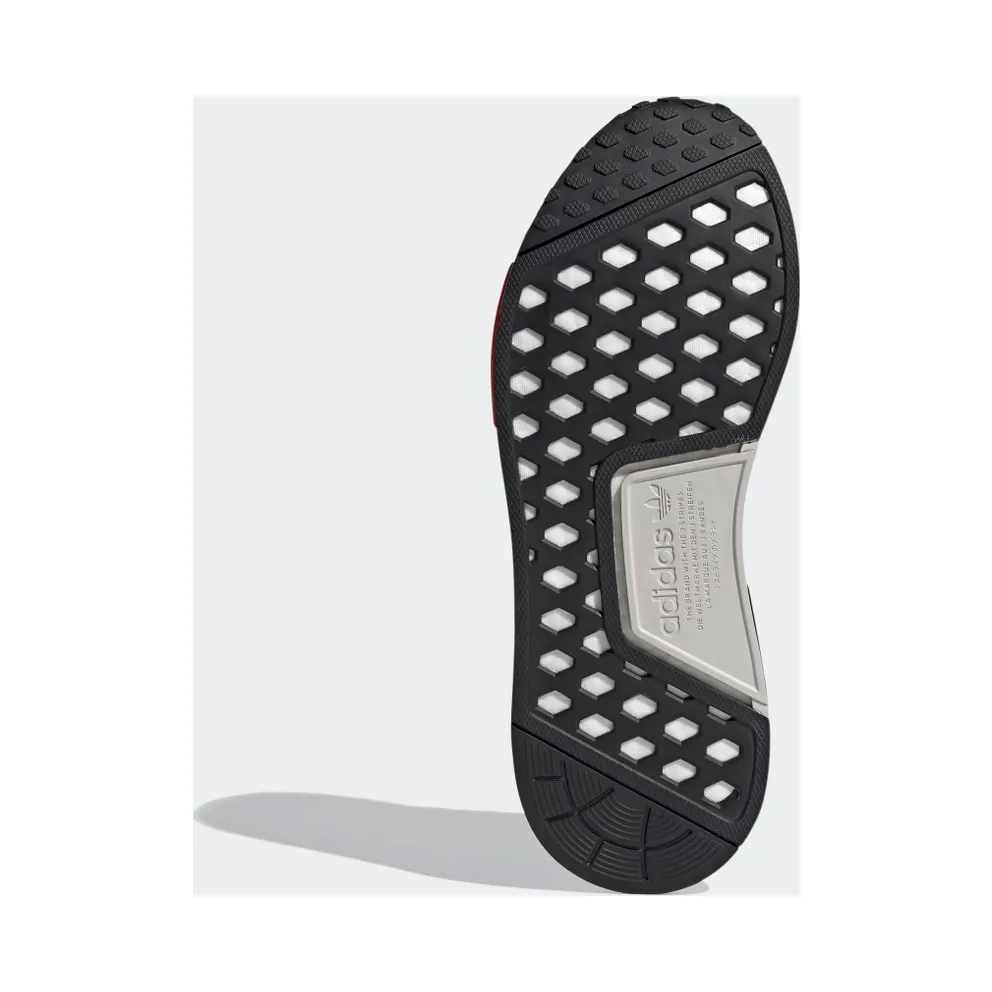 adidas NMD R1 Black Silver Solar Red Core Black/Silver Metallic/Solar Red (FY5727)