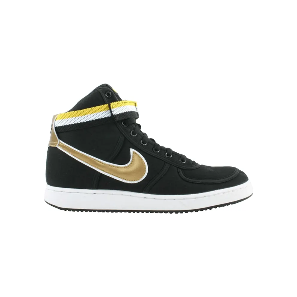 Nike Vandal High Supreme Black Metallic Gold Yellow Streak (304715-072)