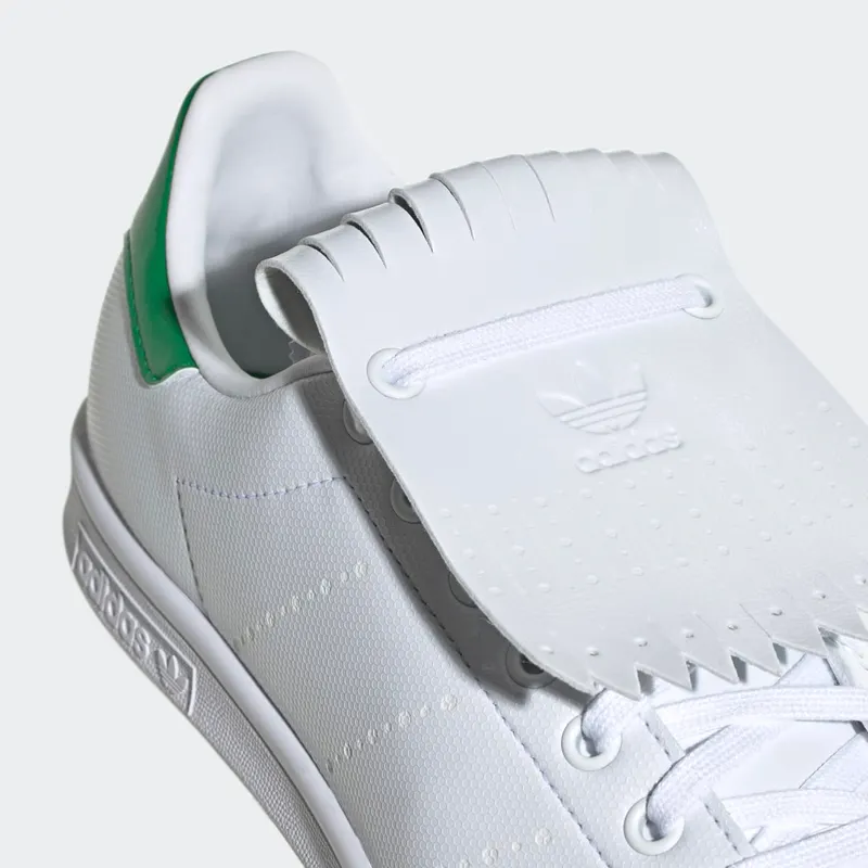 Adidas Stan Smith Primegreen Special Edition Spikeless Golf Shoes Cloud White / Green / Cloud White (Q46252)