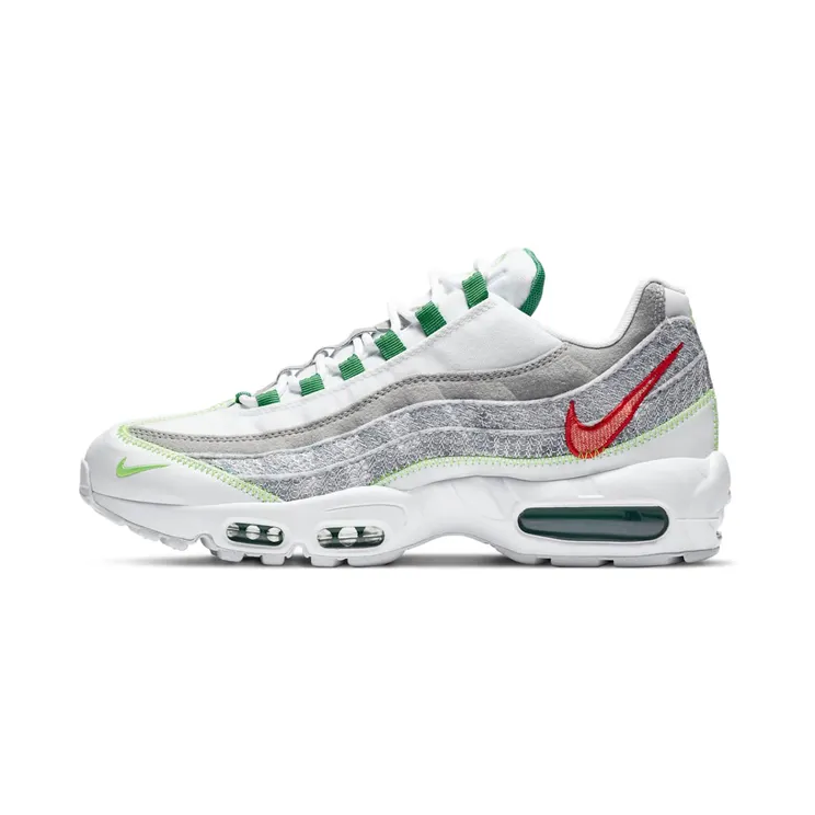 Nike Air Max 95 Recycled “White / Electric Green / Classic Green” (CU5517-100)
