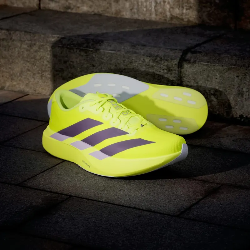 Adidas Adizero EVO SL Solar Yellow / Aurora Plum / Powder Plum – “Green” (JR2024)