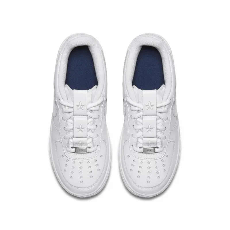 Nike Air Force 1 Low Independence Day 2018 White (GS) White/White-Midnight Navy (AR0688-100)