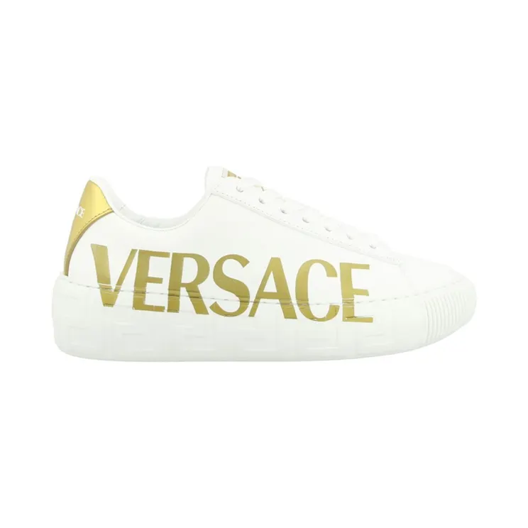 Versace Greca Low-Top White Gold (1004184_1A06574_2W11)