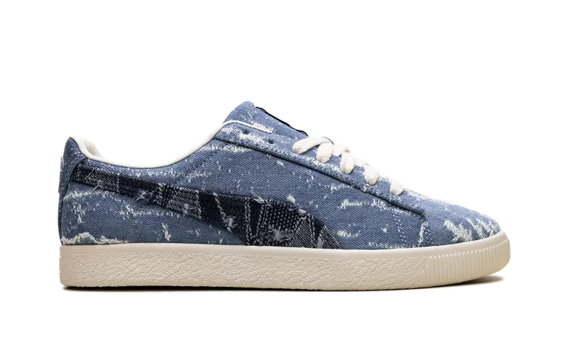 Puma Clyde “Faded Denim Frosted Ivory” (399655-01)