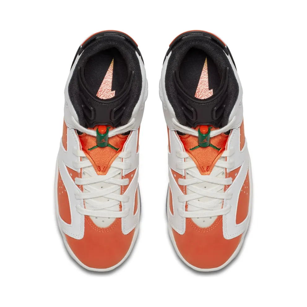 Jordan 6 Retro Gatorade Like Mike White (GS) Summit White/Team Orange-Black (384665-145)