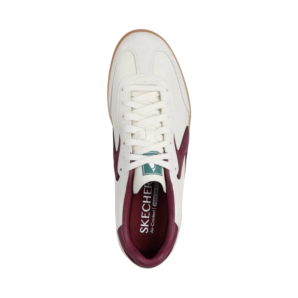 Skechers Hotshot – Pyke Sneaker Natuurlijk/Bourgondië