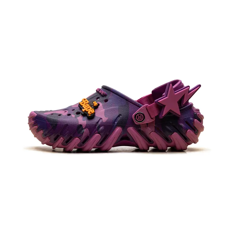 Crocs Echo RO Clog “A Bathing Ape – Purple Camo” (213140-5BV)