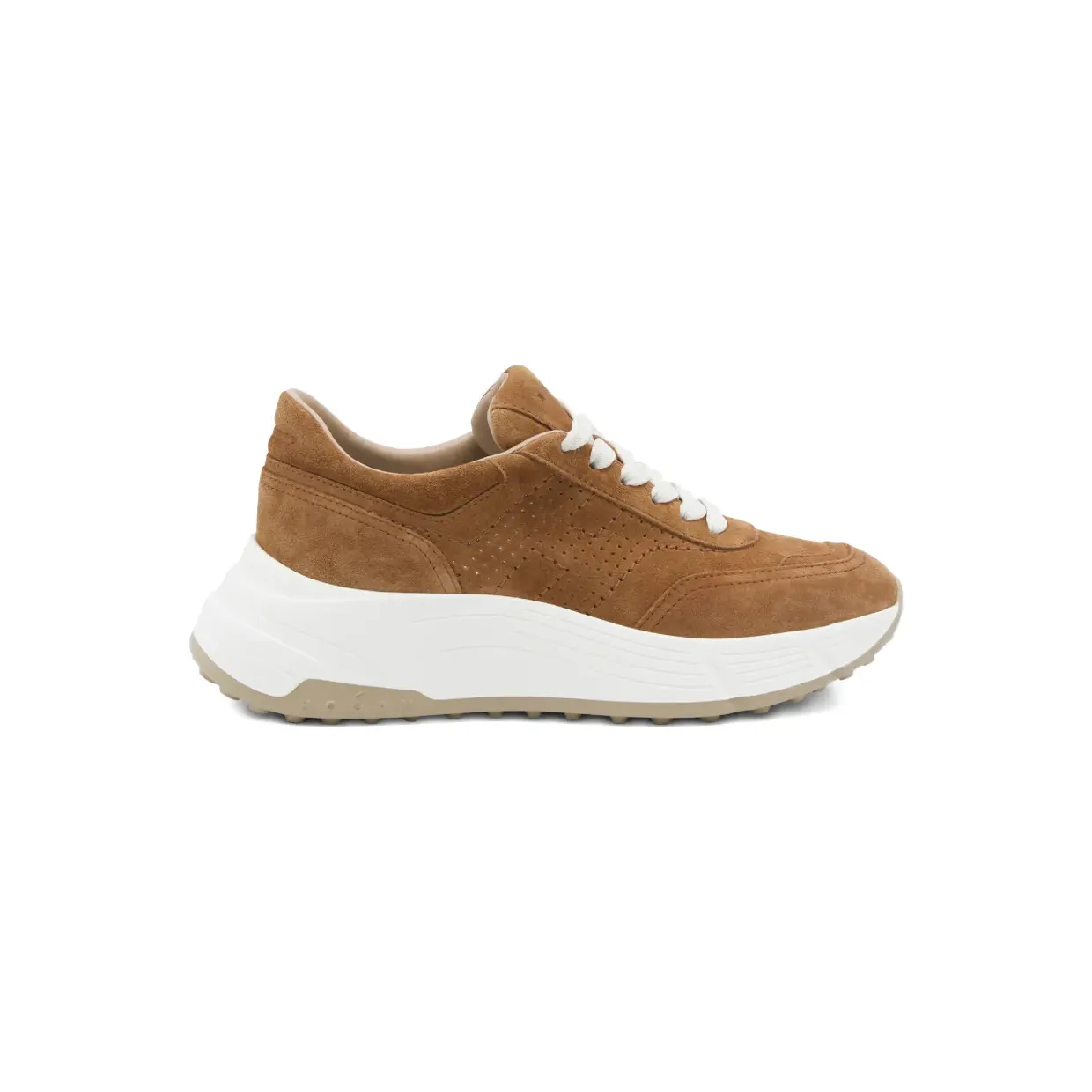 Hogan H669 Plateau-Sneakers aus Wildleder “Brown” (HXW6690GC10BTM)