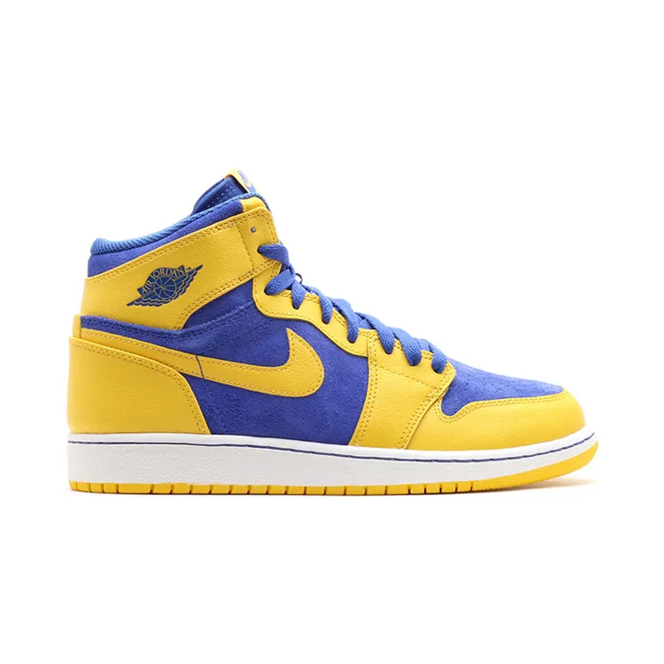 Air Jordan 1 Retro High OG BG Laney “Varsity Maize / White / Game Royal” (575441-707)
