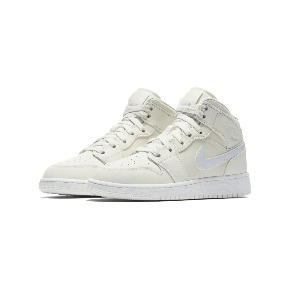 Jordan 1 Mid Multi-Color Swoosh Phantom (GS) Phantom/Igloo-Purple Rise-Blue Tint (555112-035)