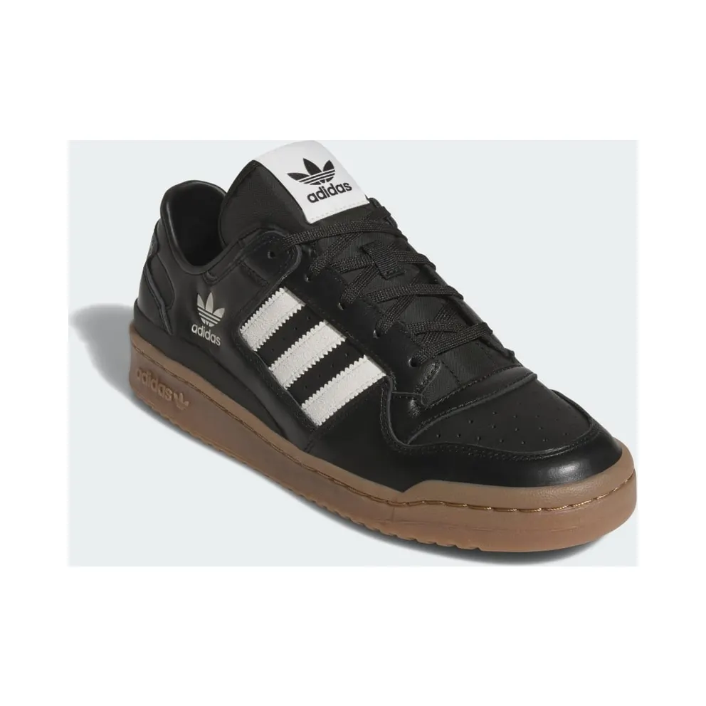 Adidas Forum Low Core Black / Cloud White / Gum M2 (JQ0208)