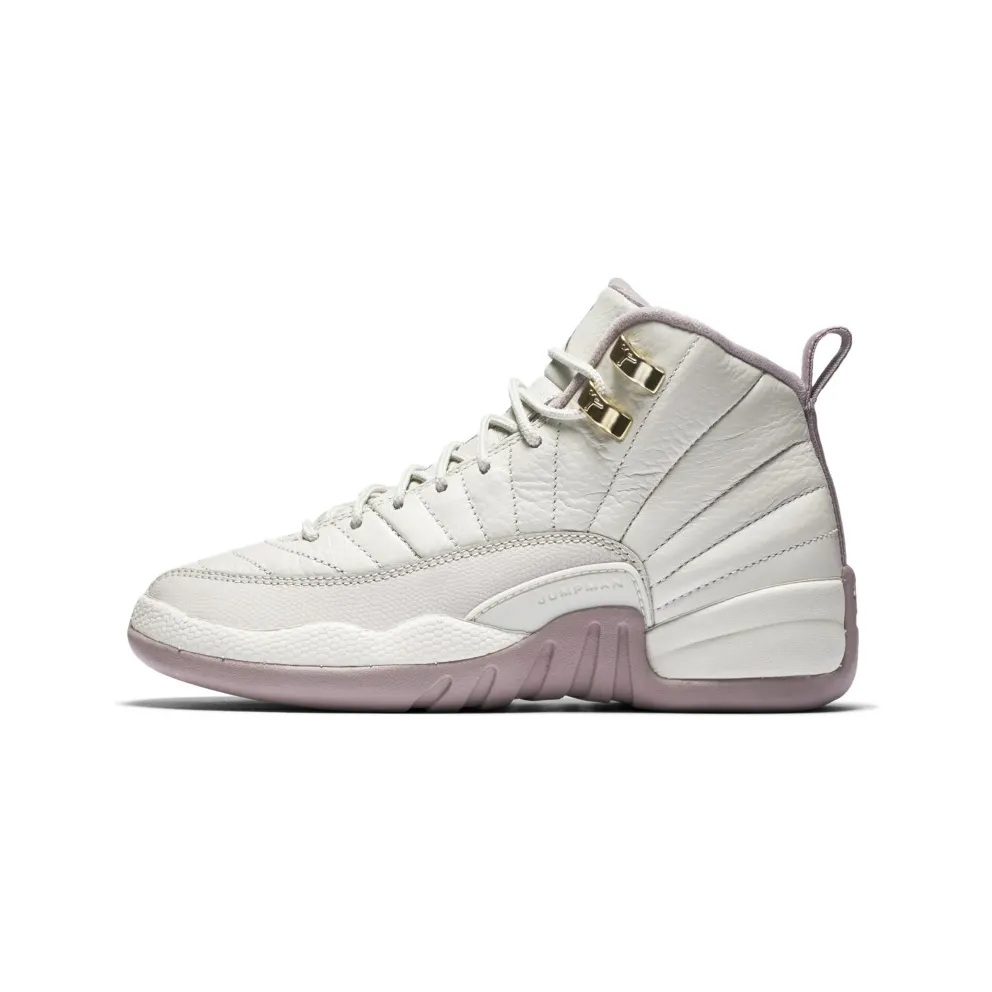 Jordan 12 Retro Heiress Plum Fog (GS) Light Bone/Metallic Gold Star-Plum Fog (845028-025)