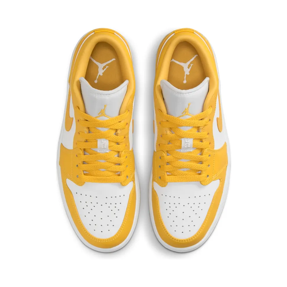 Jordan 1 Low Pollen – “White / Univeristy Gold / White” (553558-171)