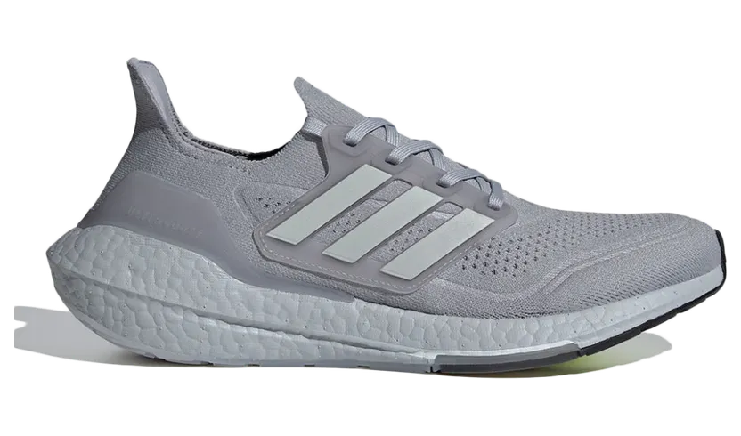 Adidas UltraBoost 21 ‘Halo Silver’ Halo Silver/Grey Two/Solar Yellow (FY0432)