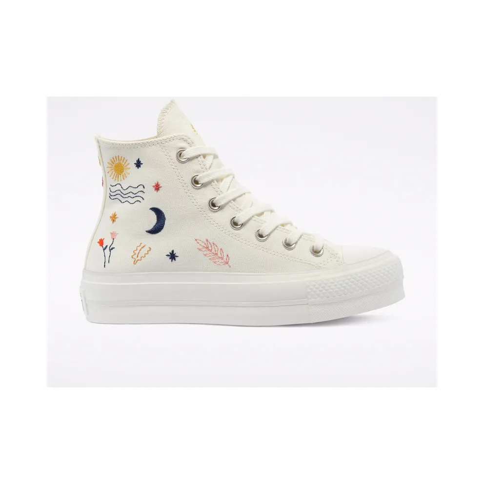 Converse It’s Okay To Wander Platform Chuck Taylor All Star High Top Black Black (571086C)