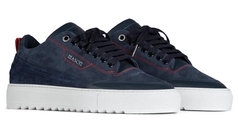 Mason Garments Torino Leather/Suede/Nubuck Navy (FW20-6D)