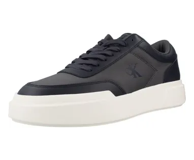 Calvin Klein logo-print leather sneakers – Zwart (HM0HM02326)