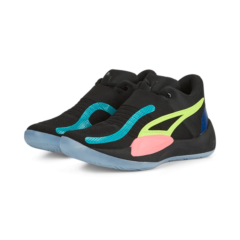 Men’s PUMA Rise Nitro Black/Sunset Glow (377012-03)