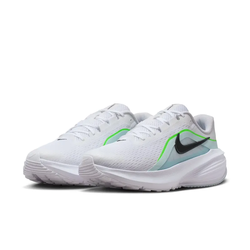 Nike Downshifter 14 White Glacier Blue Green Strike (IB1895-100)