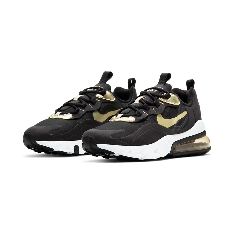 Nike Air Max 270 React Black Metallic Gold Star (BQ0103-018)