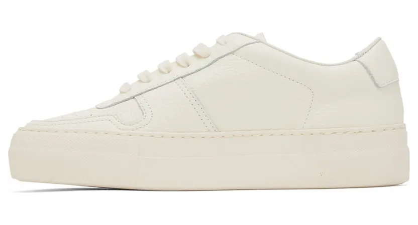 Common Projects White Summer Edition BBall Low Sneakers (6083) (3)