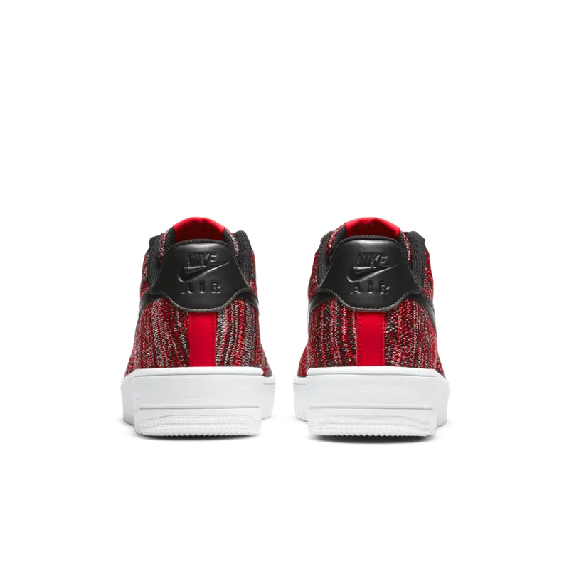 Nike Air Force 1 Flyknit 2.0 University Red Black University Red/Wolf Grey-White-Black (CI0051-600)
