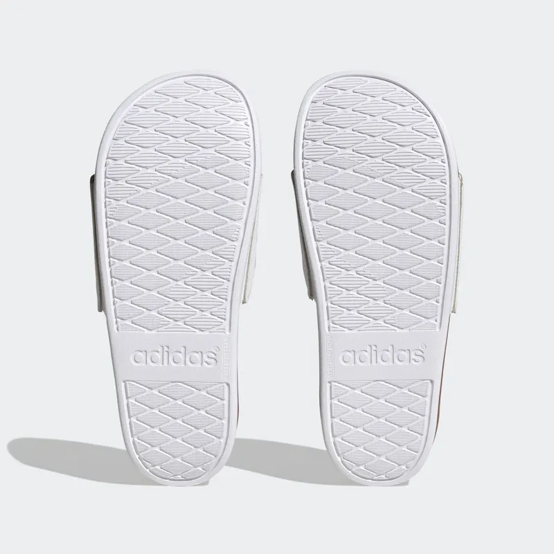 Adidas Adilette Comfort Slides Cloud White / Cloud White / Matte Gold (H03618)