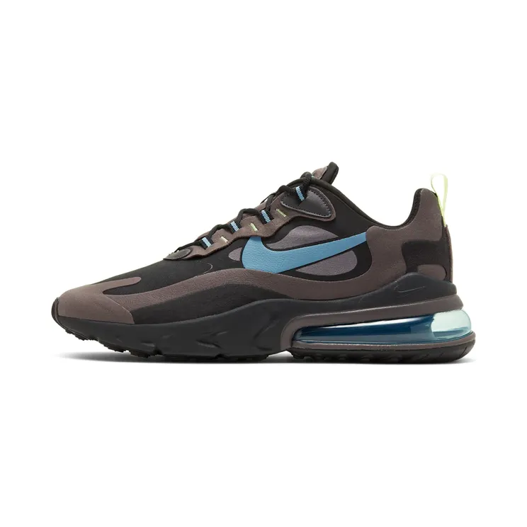 Nike Air Max 270 React Jetstream “Black / Thunder Grey / Barely Volt / Cerulean” (CI3866-001)