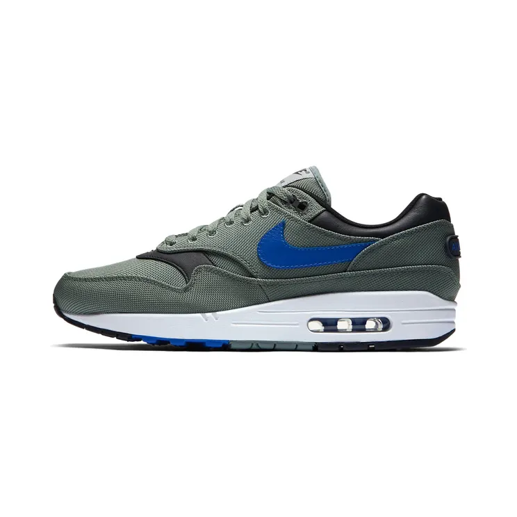 Nike Air Max 1 Air Max 93 Logo “Clay Green / White / Black / Hyper Royal” (875844-300)