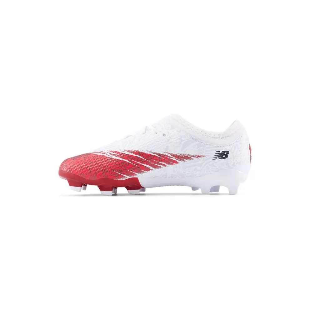 NEW BALANCE BUKAYO SAKA x FURON TEAM JNR FG V8 “White / Burgundy / Silver” (SJF3FBSC)
