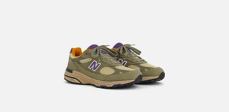 New Balance 993 “Made in USA – Olive Leaf / Maize” (U993OL)