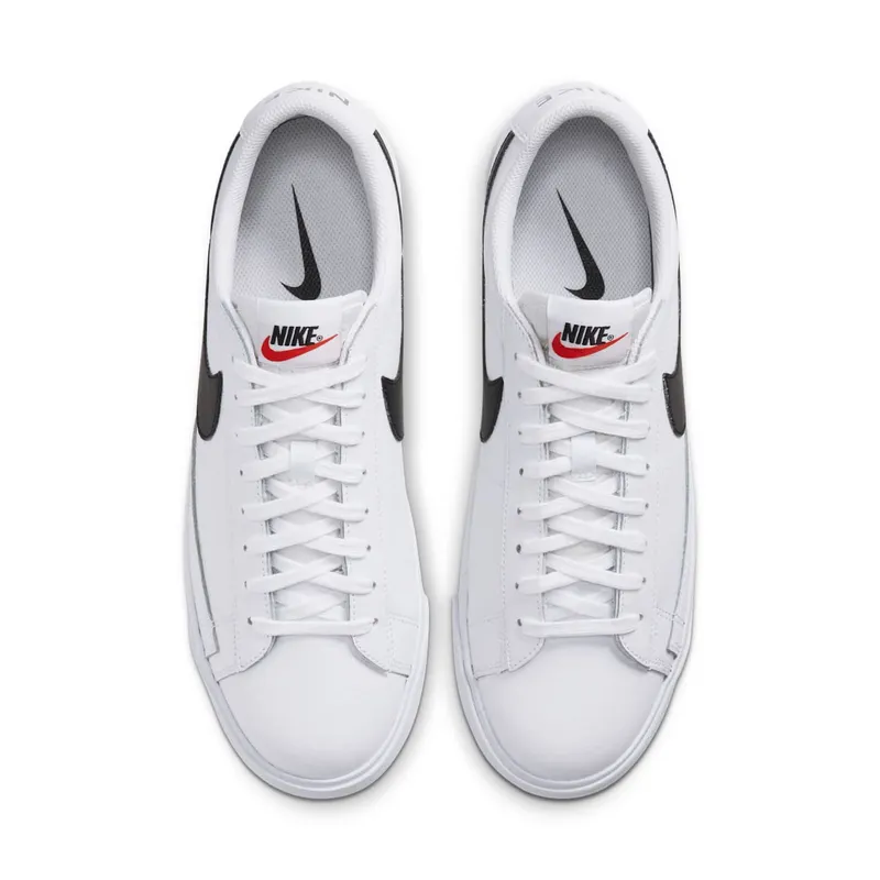 Nike Blazer Low White Black (2020) White/Orange Blaze-Black (CZ1089-100)