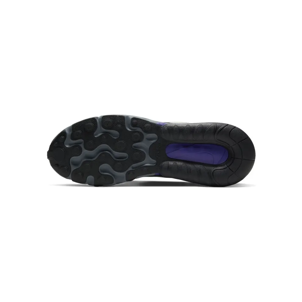 Nike Air Max 270 React Future Swoosh Black/Cool Grey-Court Purple-Vapor Green (CT1617-001)